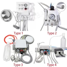 Portable Dental Turbine Unit Weak Suction 3 Way Syringe Work with Air Compressor