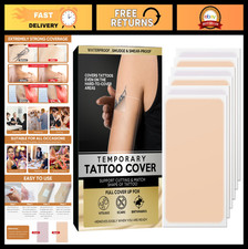 Waterproof Tattoo Cover Up Patch - 6Pcs Skin-Friendly Concealer for Scars, Breat