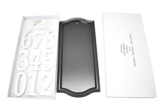 Ashland Nite Bright Reflective Address Numbers Sign 7" x 15.5" Blank Black