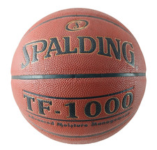 Baloncesto interior de cuero compuesto original Spalding TF-1000 29,5 ZK para hombre RARO