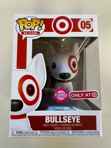 Funko Pop! Ad Icons - BULLSEYE (Flocked) - Target - 05 *red collar*
