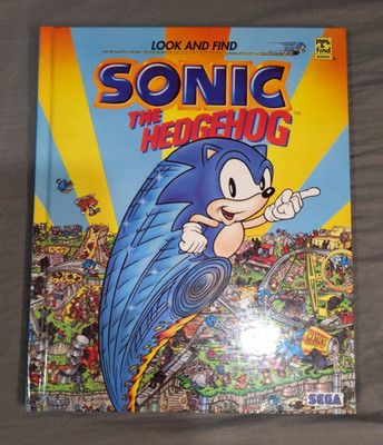 Sonic The Hedgehog LOOK and FIND Hardcover Book International Publishing, SEGA