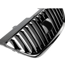 SEAT IBIZA MK4 08-12 GLOSS BLACK FRONT GRILLE SURROUND OUTER TRIM FRAME BUMPER