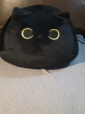 11  Cute Fat Black Cat Plush Pillow, Kawaii Stuffed Animal