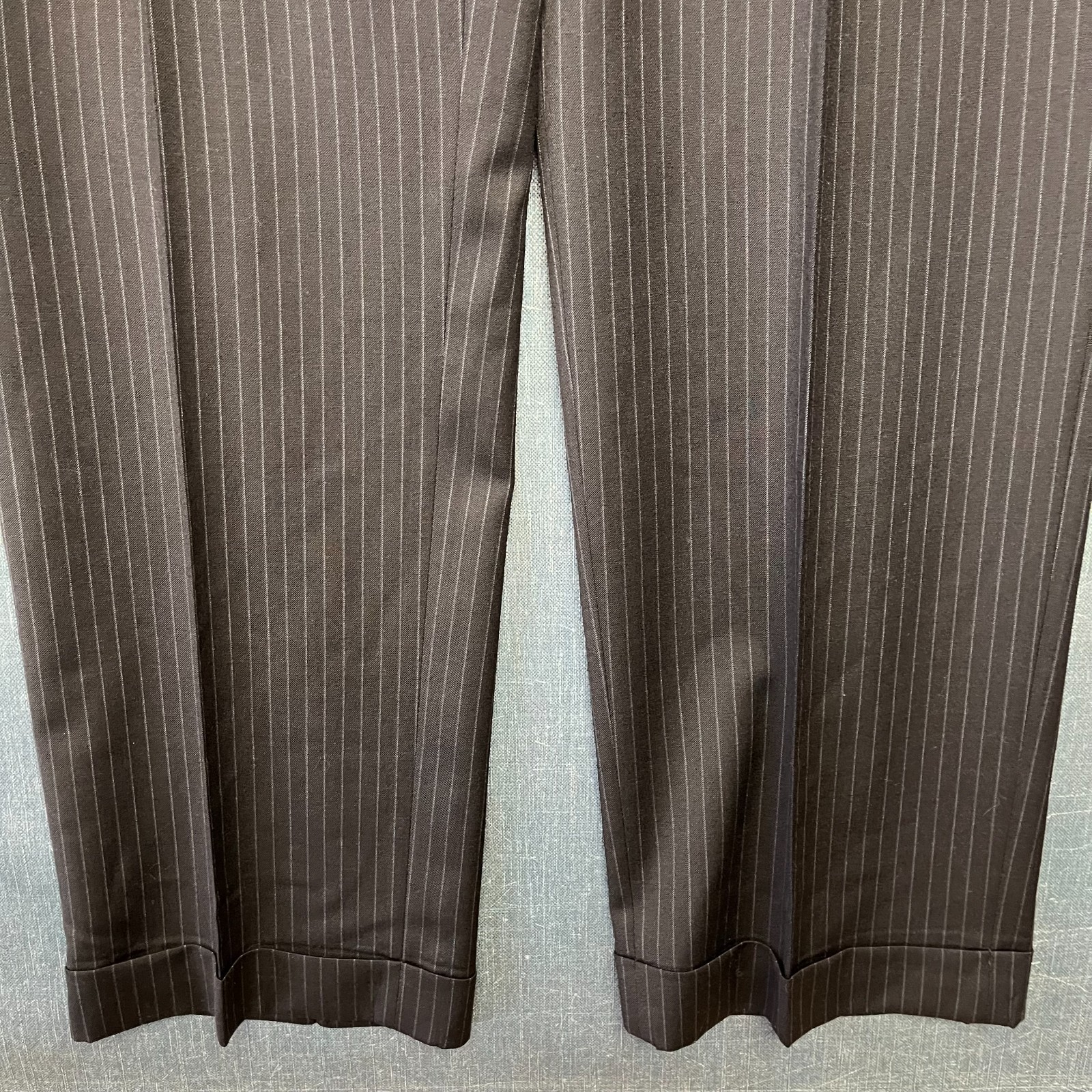 Lauren Ralph Lauren Men's Pinstripe Suit Size42R Black 2 Button Pleated 100%Wool thumbnail 15