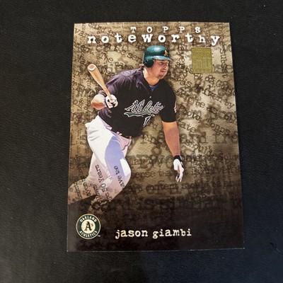 2001 Topps - Noteworthy Jason Giambi #TN22