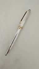 Montblanc Meisterstuck 164 Ballpoint Silver Pinstripe Gold trim