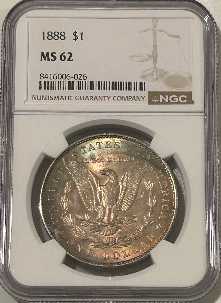 MS 62 Graded 1888 Year Morgan US Dollars (1878-1921) for sale | eBay