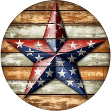 Rustic American Flag Wreath Welcome Sign Americana outdoor Decor