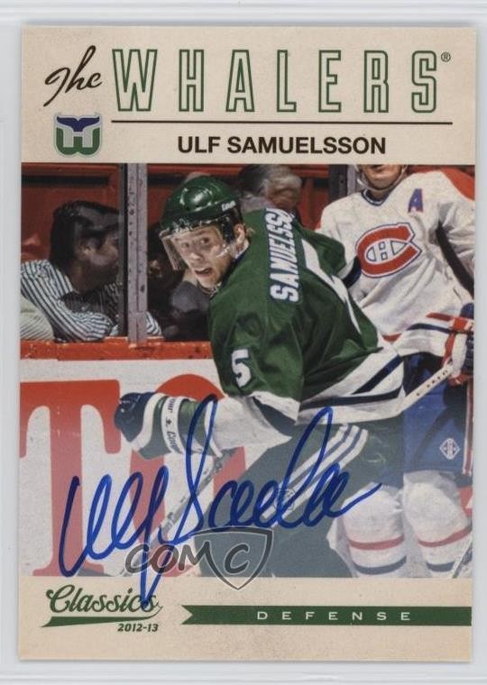 2012-13 Panini Classics Signatures Auto Ulf Samuelsson #194 Auto 1u5y