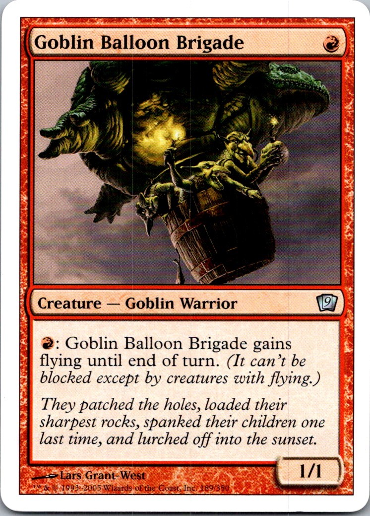Goblin Balloon Brigade U 9ED #189 LP MTG Magic