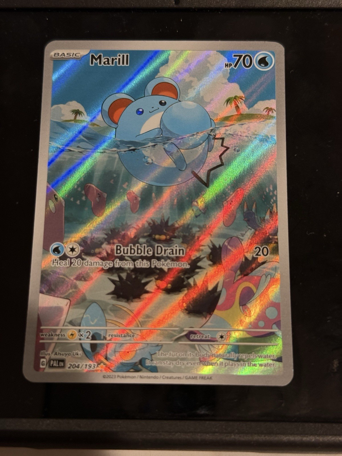 Pokémon Marill 204/193 Sv02 Paldea Evolved Illustration Rare Holo TCG Card