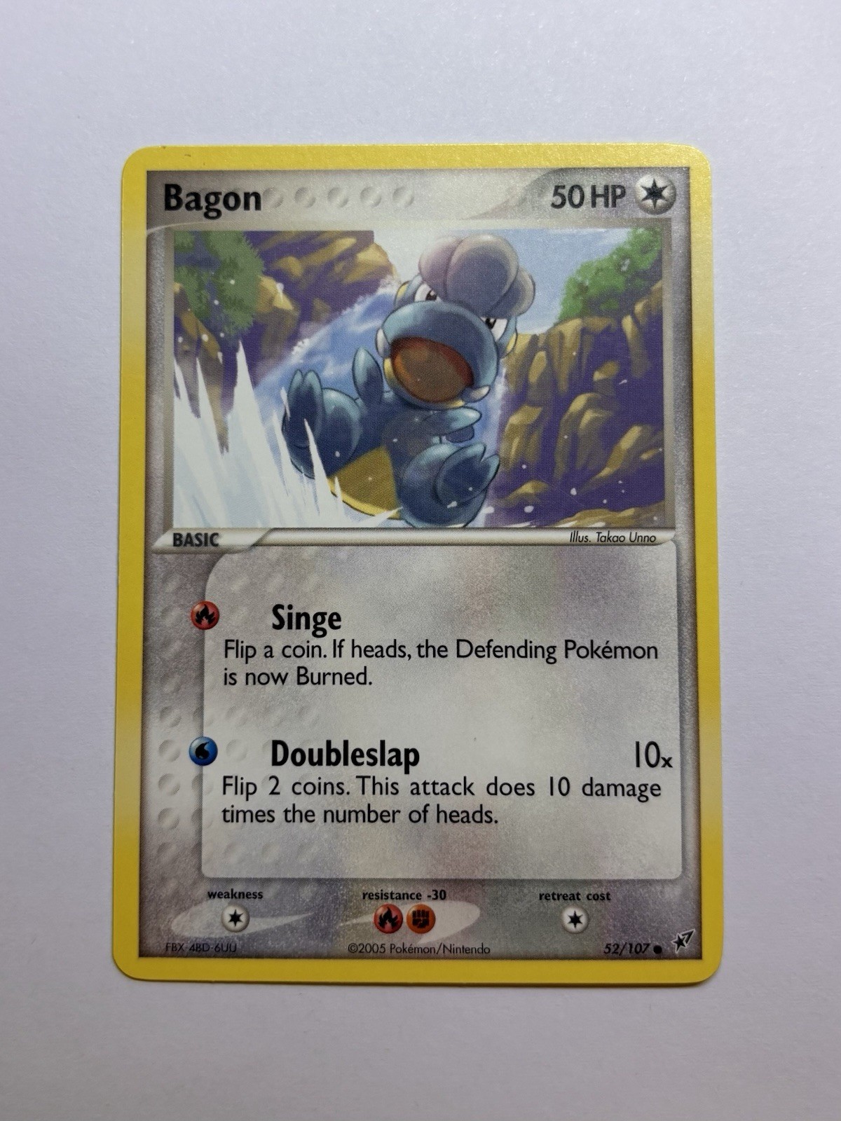 BAGON 52/107 - NON-HOLO - COMMON - EX Deoxys - 2005 POKEMON CARD - NM