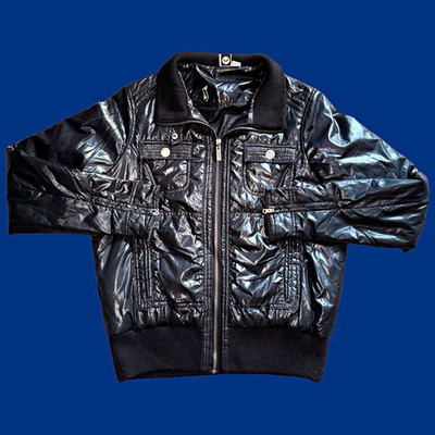 ROXY Keep Walking Women's Black Bomber Jacket L Full Zip Collared Pockets