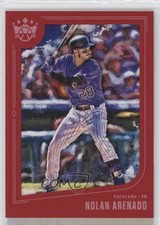 2019 Panini Diamond Kings Short Print Red Framed Nolan Arenado #107 15fy