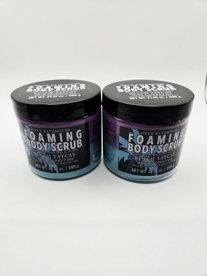 PACK OF 2--Onyx Bathhouse Foaming Body Scrub BEACH VAYCAY w/ Coconut Oil 21 oz