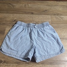 Carters Girls Chambray Shorts 14/14A Denim Look Elastic Waist 4" Inseam