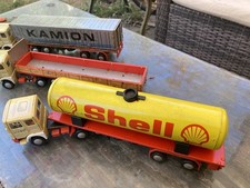 Vintage Raba Lemezarugyar Hungry Tin Plate Shell Tanker And Other Trucks