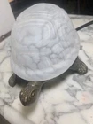 Turtle Light Vintage glass mid century modern Tiffany style lamp