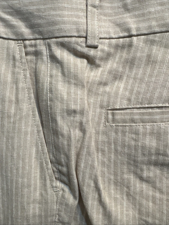 Calças masculinas Brooks Brothers mistura de linho tamanho 16 - Imagem 2 de 4