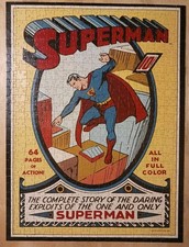 Vintage 1988 DC Comics SUPERMAN Magazine cover Jigsaw puzzle 550 With Box