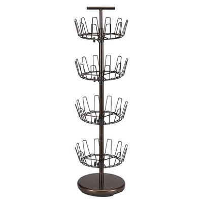 2139-1 Metal Four-Tier Adjustable Revolving Shoe Rack | Holds up to 24 Pairs ...