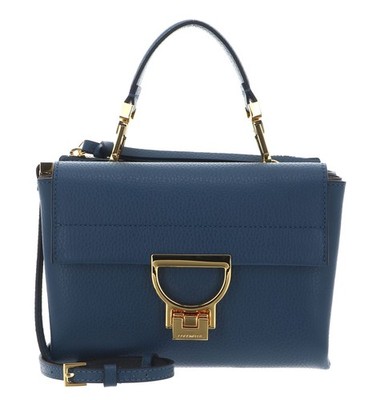 COCCINELLE Arlettis Handbag Grainy Leather Umhängetasche Tasche Deep Blue