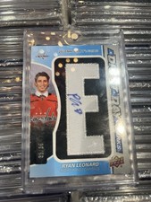 2025-26 SP GAME USED ROOKIE DRAFT DAY MARKS AUTO RYAN LEONARD RC #d /35!! 