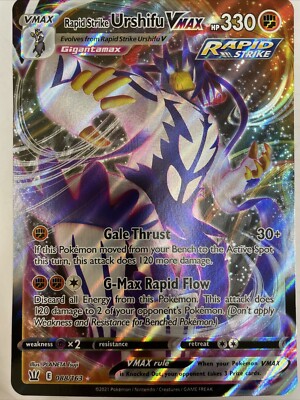 Rapid Strike Urshifu VMax 088/163 Full Art Ultra Rare New Battle Styles #88