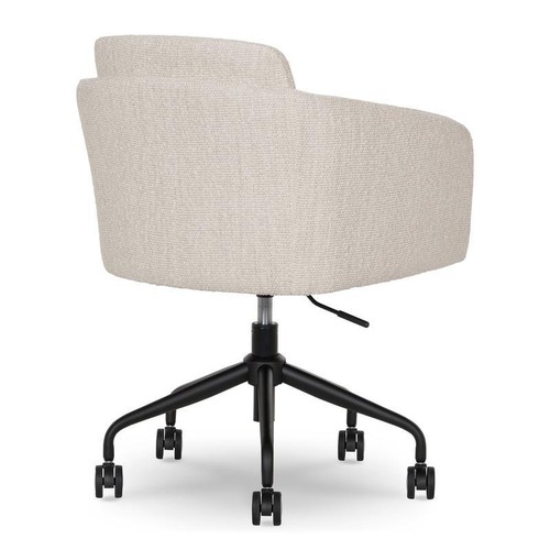 Adjustable Office Chair Padded Seat 360° Swivel Armrests Home Workspace Indoor - Picture 6 of 14