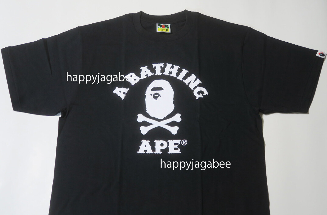 A BATHING APE Men's APE CROSSBONE COLLEGE TEE 4K20110010 p A BATHING APE Men's APE CROSSBONE COLLEGE TEE 4K20110010 p