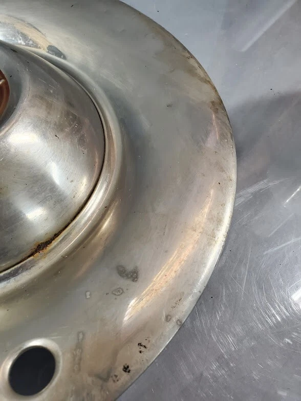 Cubierta de rueda tapacubos Pontiac Chieftain 15" vintage OEM 1949 1950 Foto 4 de 4