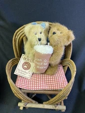 Boyds Bear Plush BEARLOVE “Love Is Meant To Be Shared” Head Bean Soda Milkshake