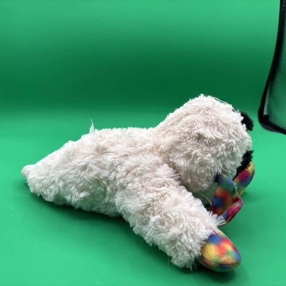 Multipet Lamp CHOP Dog Toy Argyle Orange 11 Inch Swirly Fetch Chew Squeaky Plush - Image 4 of 4