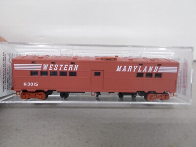 MICRO-TRAINS-#11800030-WESTERN MARYLAND-50' TROOP KITCHEN CAR #K-3015~ N-SCALE