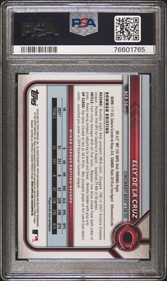 PSA 10 ELLY DE LA CRUZ 1st 2022 Bowman Chrome Prospects