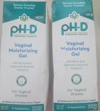 Lot Of 2 Ph-d Vaginal Moisturizing Gel 2 fl oz (59 ml) EXP 05/2027 Free Shipping