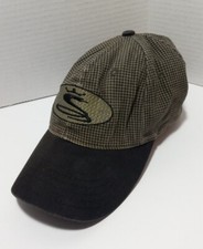 Vintage Black King Cobra Leather Adjustable Strapback Golf Hat Made In USA