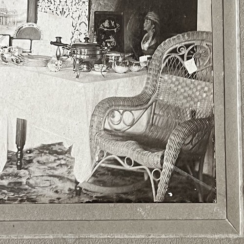 Antique Photograph On Board Inside Beautiful House Decor Furniture Edmeston NY - Picture 7 of 13
