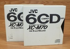 Lot of 2 JVC 6 CD Compact Disc Magazine XC-M70 For 5 - Inch 12cm CD  Sleeve