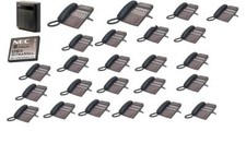 NEC DSX80 8x32 PHONE SYSTEM 2 34B 22 22B DISPLAY PHONES DSX W/ VOICE MAIL