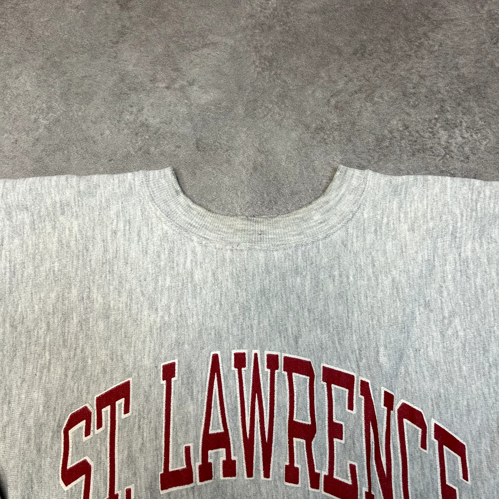 Champion Sweatshirt Mens Large Y2K Reverse Weave Graphic Print Jumper, Grey image 3