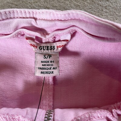 New GUESS Women's Y2K Ivy Denim Dress Pink Zip Stretch Small Petite NWT |  eBay