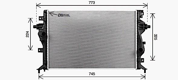 KA2331 AVA Radiator FIT KIA CEED (2018) 1.6 PLUG-IN HYBRID
