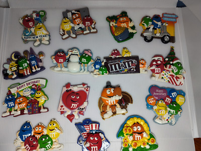 M&M Candies 3D Diormama Refrigerator Magnets (15 magnets) (Willabee & Ward)