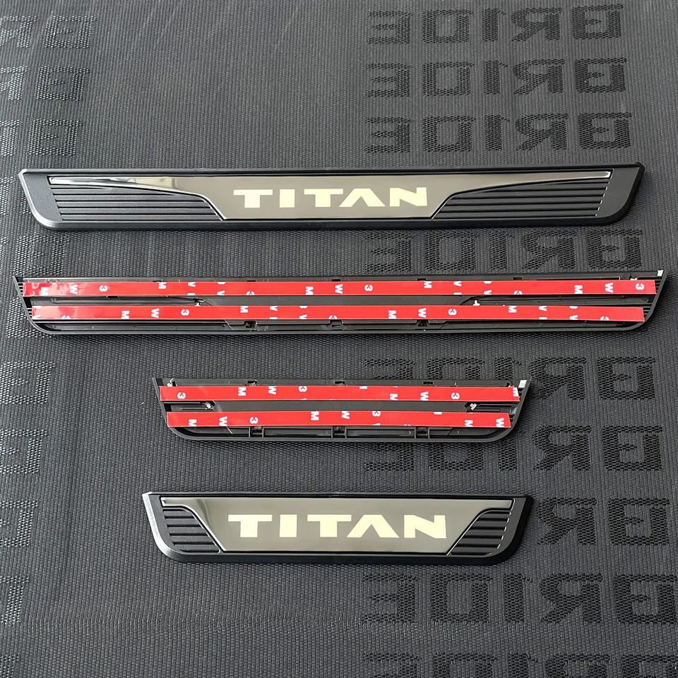 For  Nissan TITAN Accessories Car Door Scuff Sill Cover Plate Protector Trim2024 - Image 4 of 4