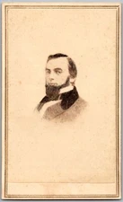 ANTIQUE CIRCA 1860S CDV ROBINSON BROS HANDSOME MAN SUIT HAVERHILL MASS.