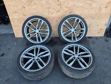 20" 20X8.5" WHEEL WHEELS & TIRES SET ASSEMBLY OEM 91K 16-17 AUDI A6 S6 4.0L