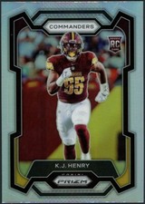 2023 Panini Prizm K.J. Henry Silver Prizm Card #400