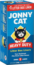 Litter Box Liners: Heavy Duty Tear  Leak Resistant Drawstring Close